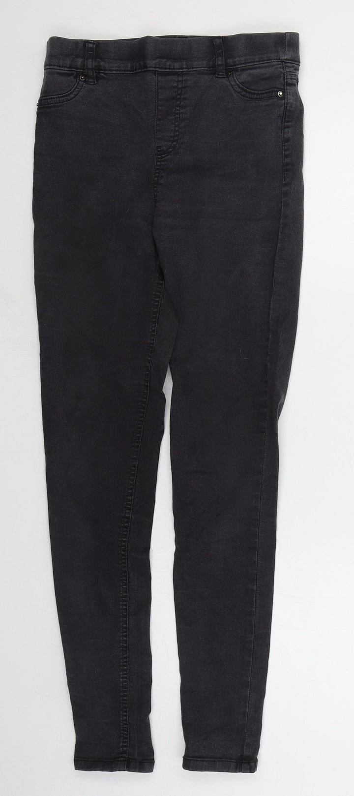 F&F Womens Grey Cotton Jegging Jeans Size 10 L27 in Regular