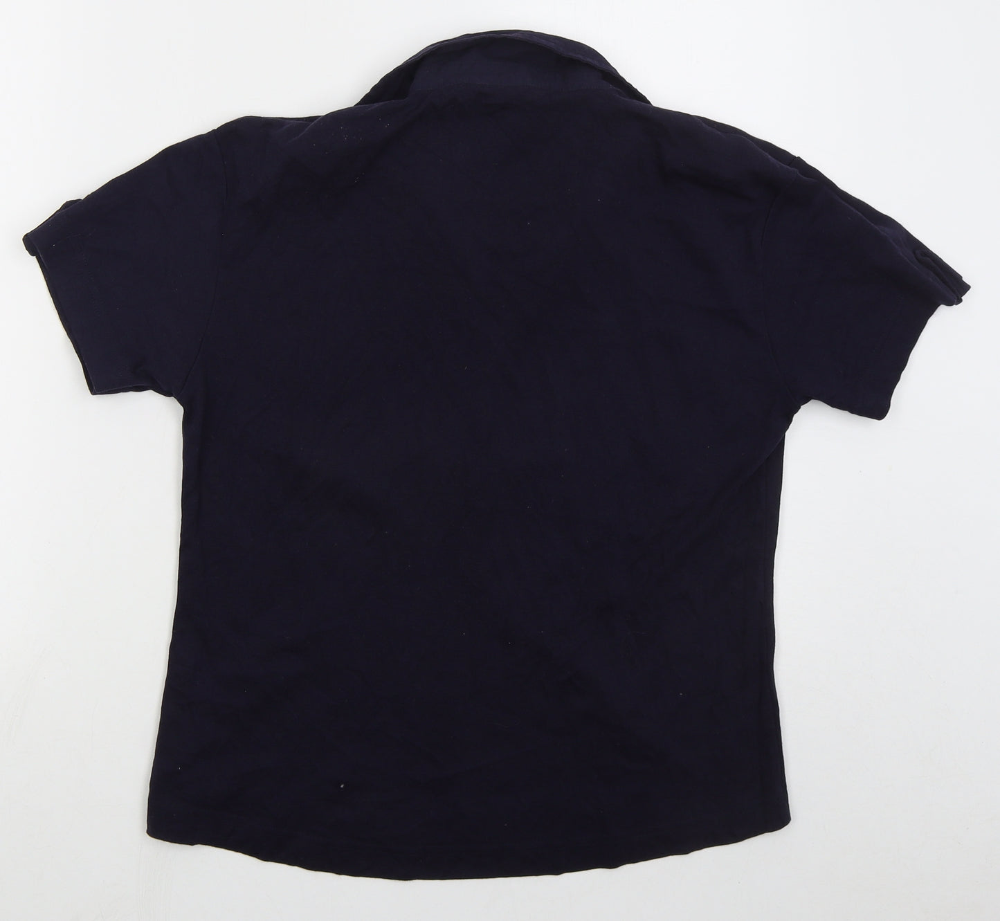 Dunnes Womens Blue Cotton Basic Polo Size 20 Collared
