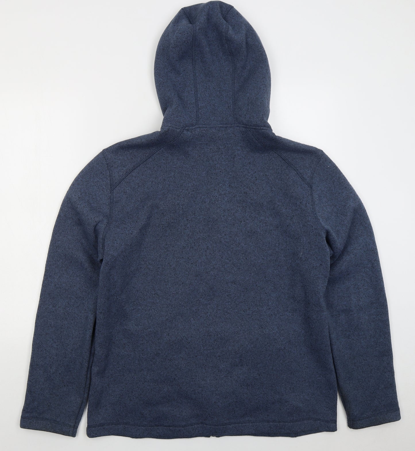 Livergy Mens Blue Polyester Full Zip Hoodie Size L