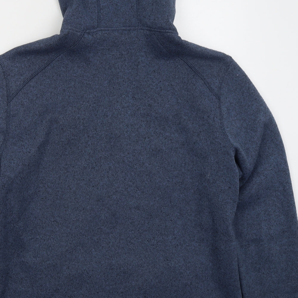 Livergy Mens Blue Polyester Full Zip Hoodie Size L
