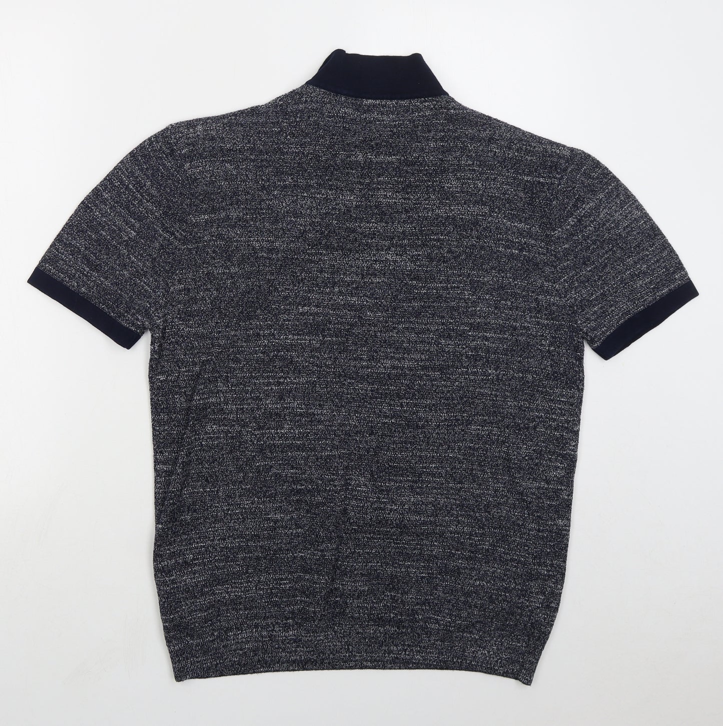 NEXT Mens Blue Polyester Polo Size L Collared Pullover