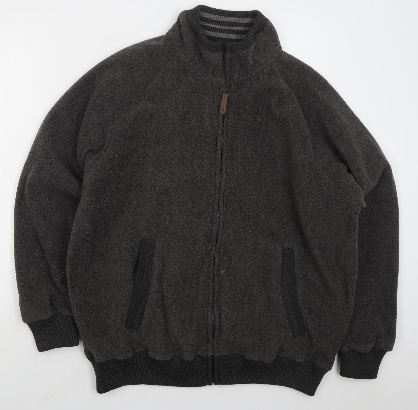 Boston Crew Mens Grey Jacket Size XL Zip