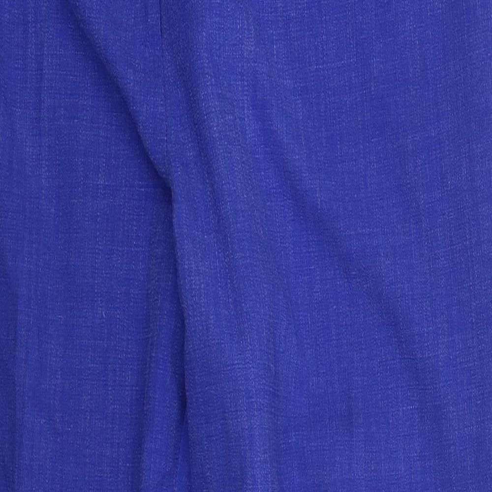 Blanche Womens Blue Polyester Trousers Size 18 L31 in Regular Button