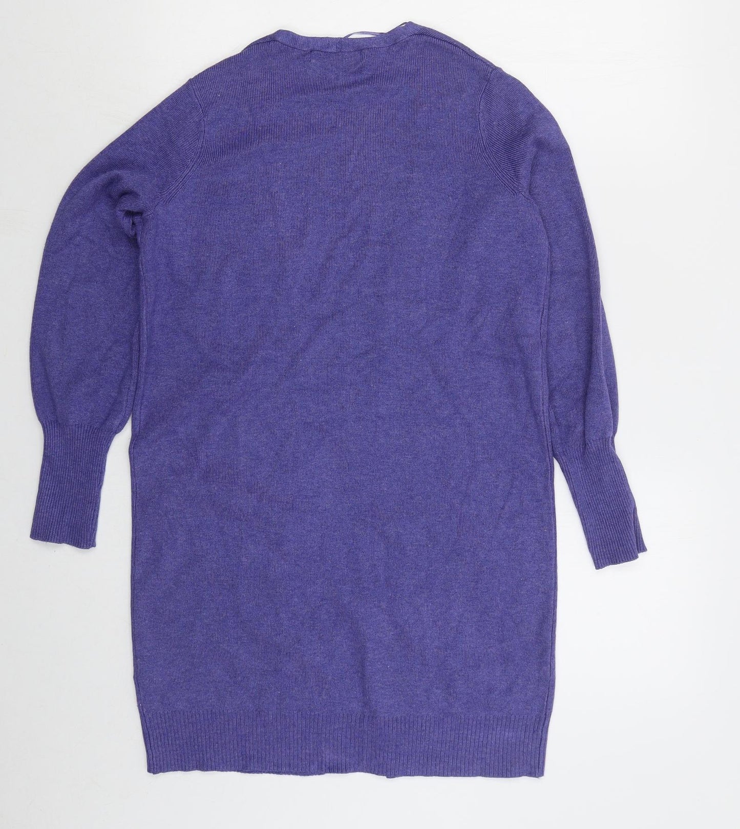 Marks and Spencer Womens Purple V-Neck Viscose Cardigan Jumper Size XS