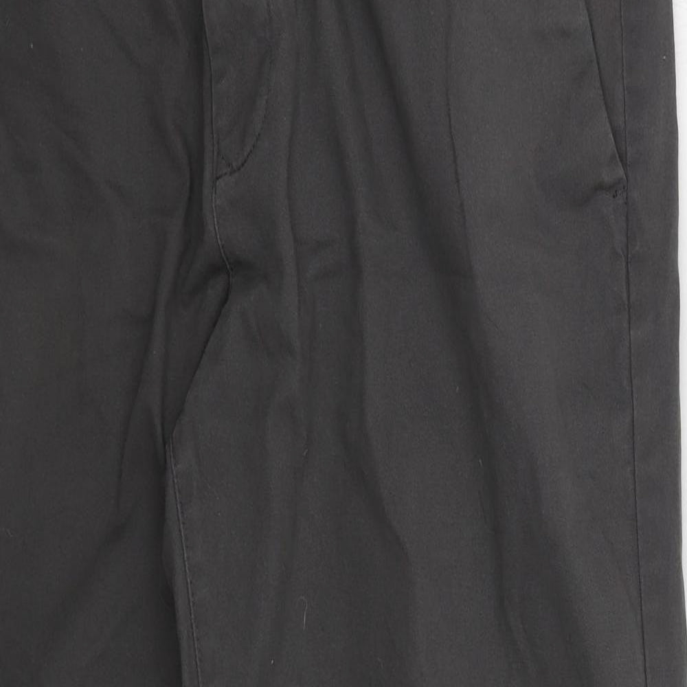 NEXT Mens Grey Cotton Trousers Size 38 L27 in Regular Button