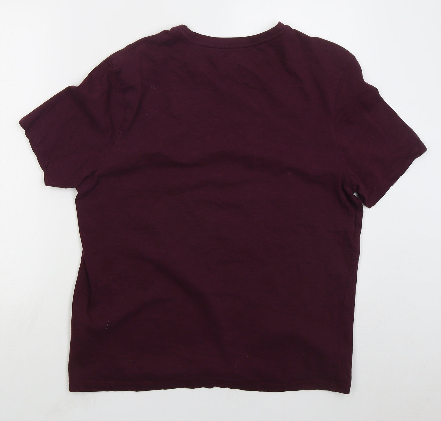 Tesco Mens Purple Cotton T-Shirt Size XL Crew Neck - Only Fools And Horses