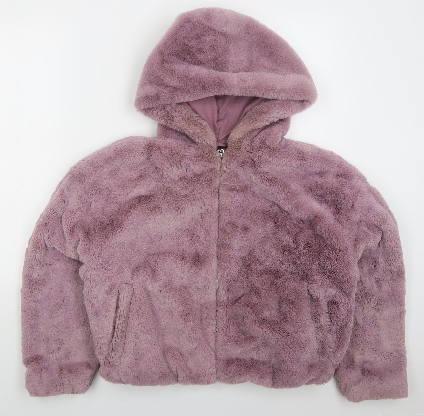 Topshop Womens Pink Jacket Size L Zip