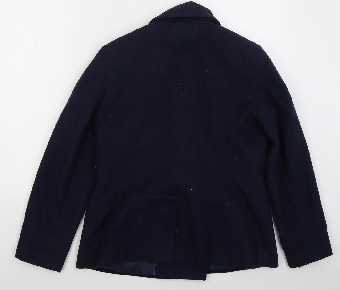 John Lewis Womens Blue Pea Coat Coat Size 12 Button