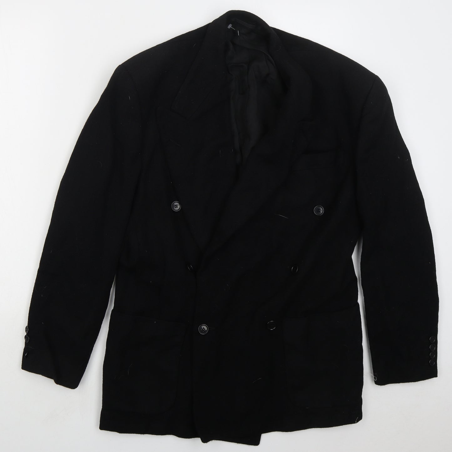 NEXT Mens Black Wool Jacket Suit Jacket Size 38