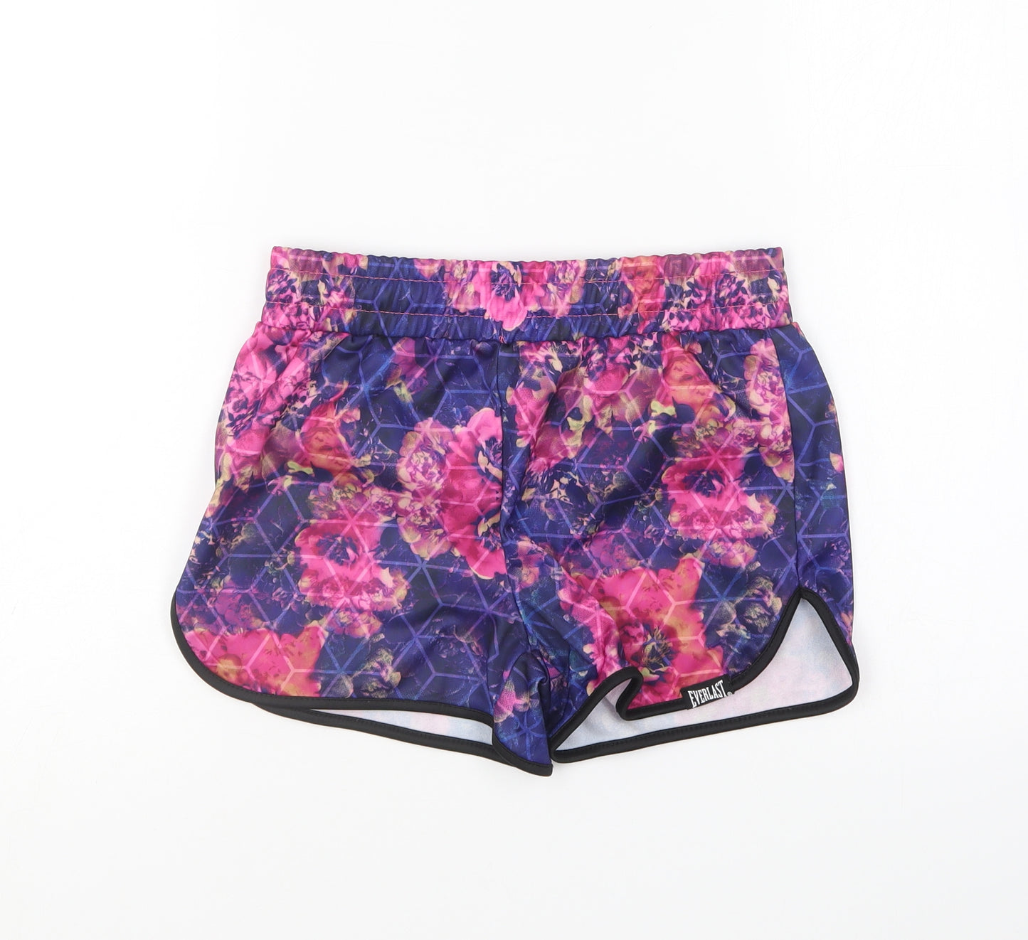 Everlast Girls Pink Polyester Sweat Shorts Size 13 Years Regular