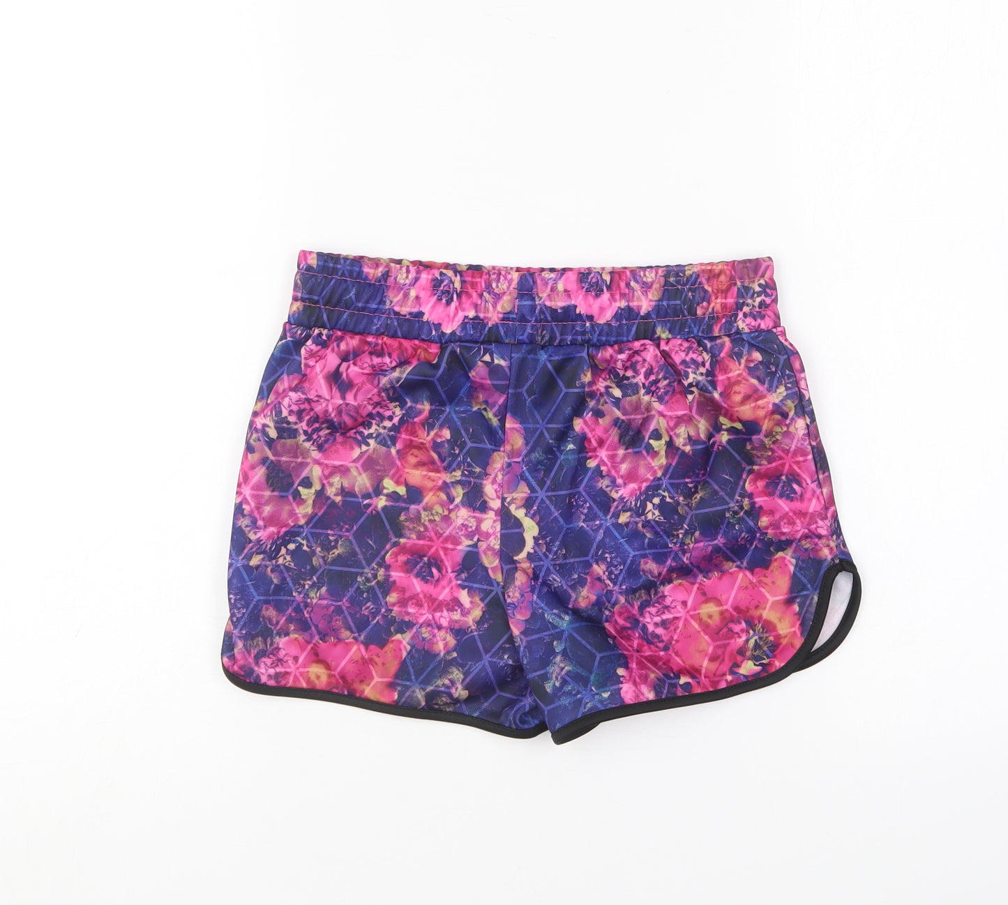 Everlast Girls Pink Polyester Sweat Shorts Size 13 Years Regular