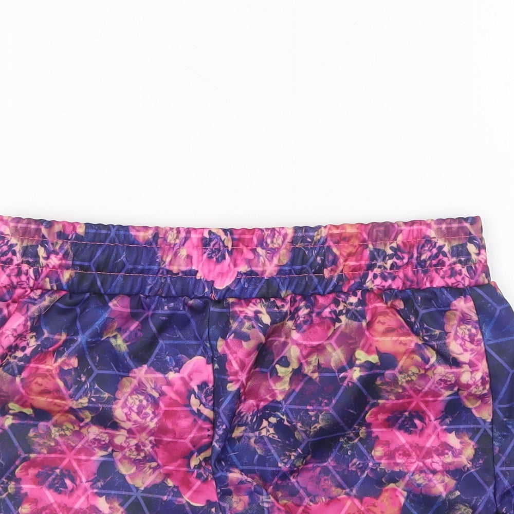 Everlast Girls Pink Polyester Sweat Shorts Size 13 Years Regular