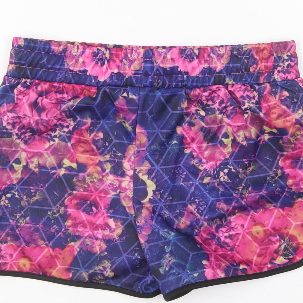 Everlast Girls Pink Polyester Sweat Shorts Size 13 Years Regular