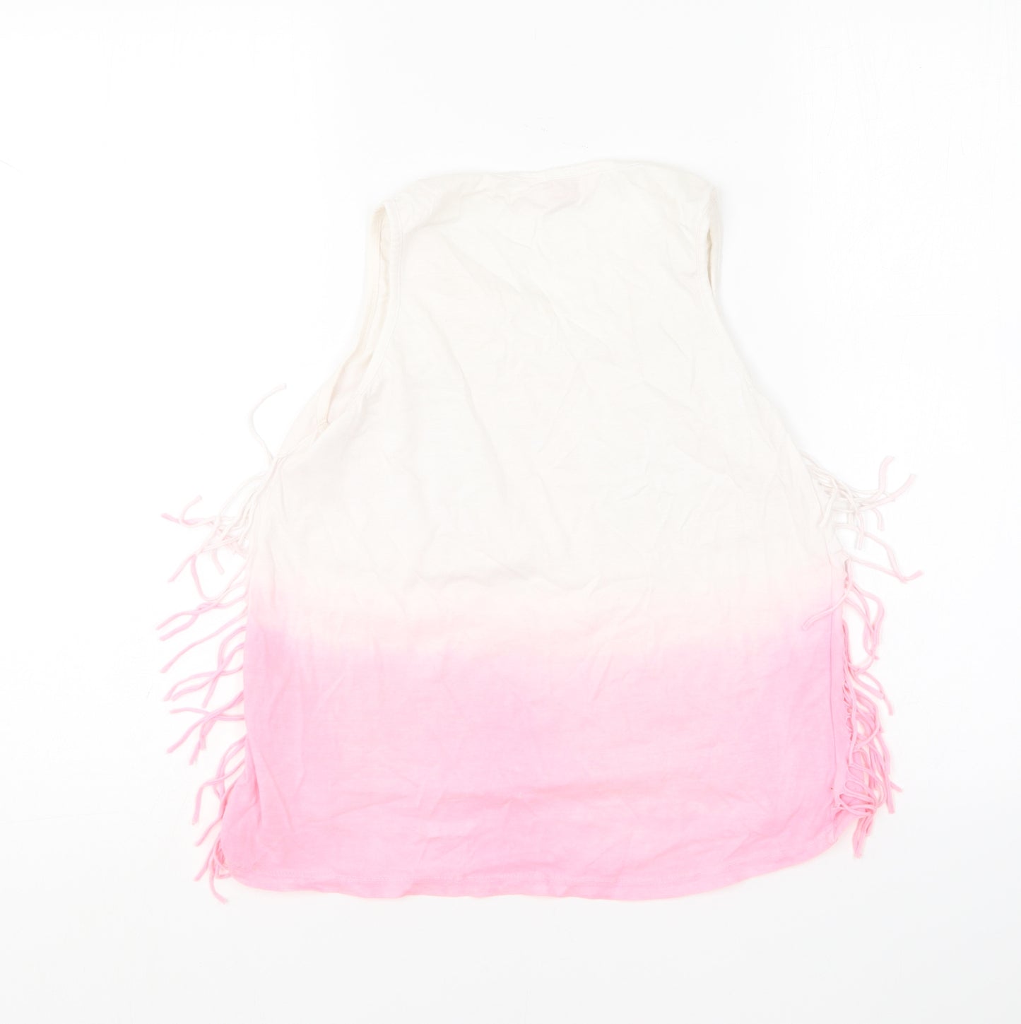 Young Dimension Girls Pink Cotton Basic T-Shirt Size 11-12 Years Round Neck - L.A