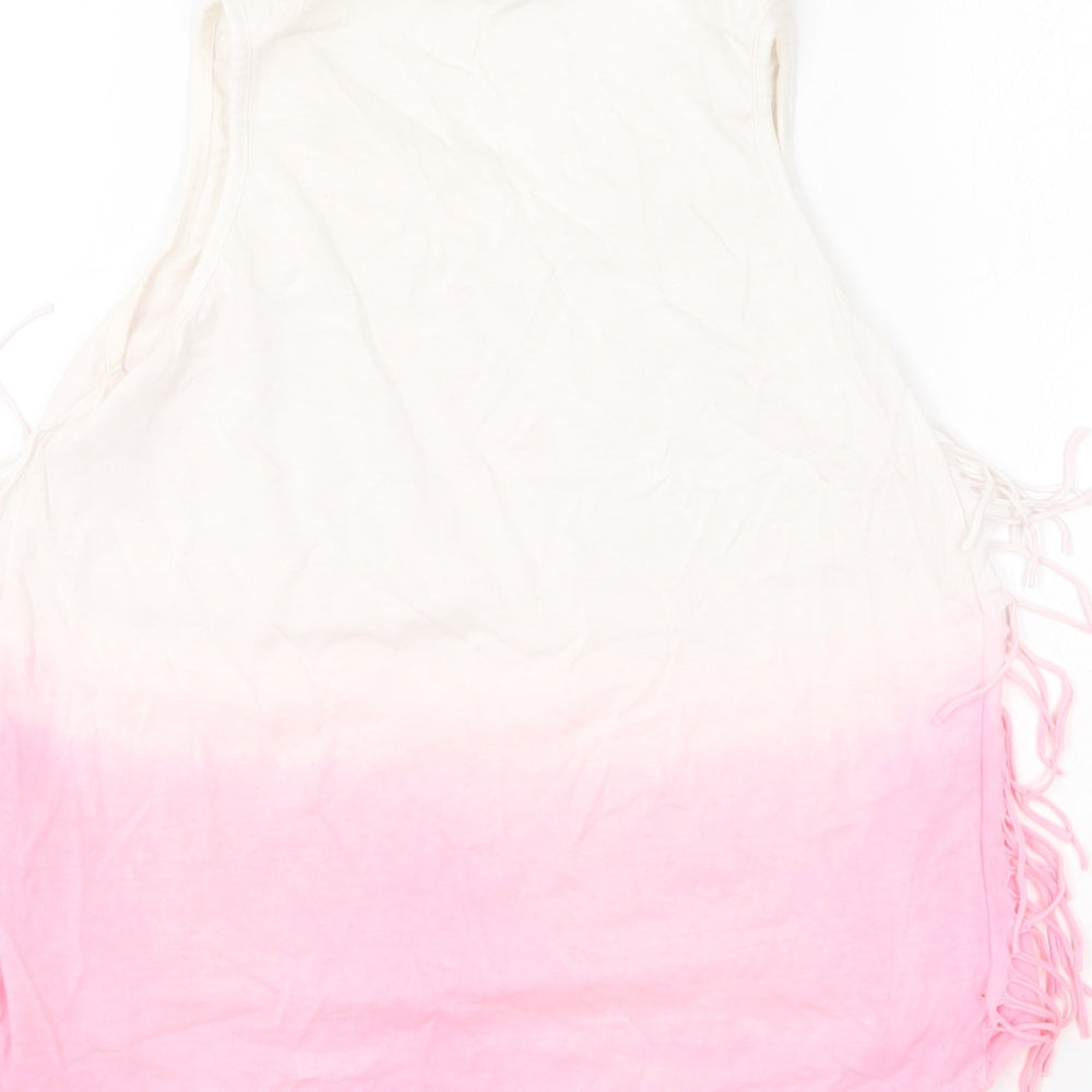 Young Dimension Girls Pink Cotton Basic T-Shirt Size 11-12 Years Round Neck - L.A