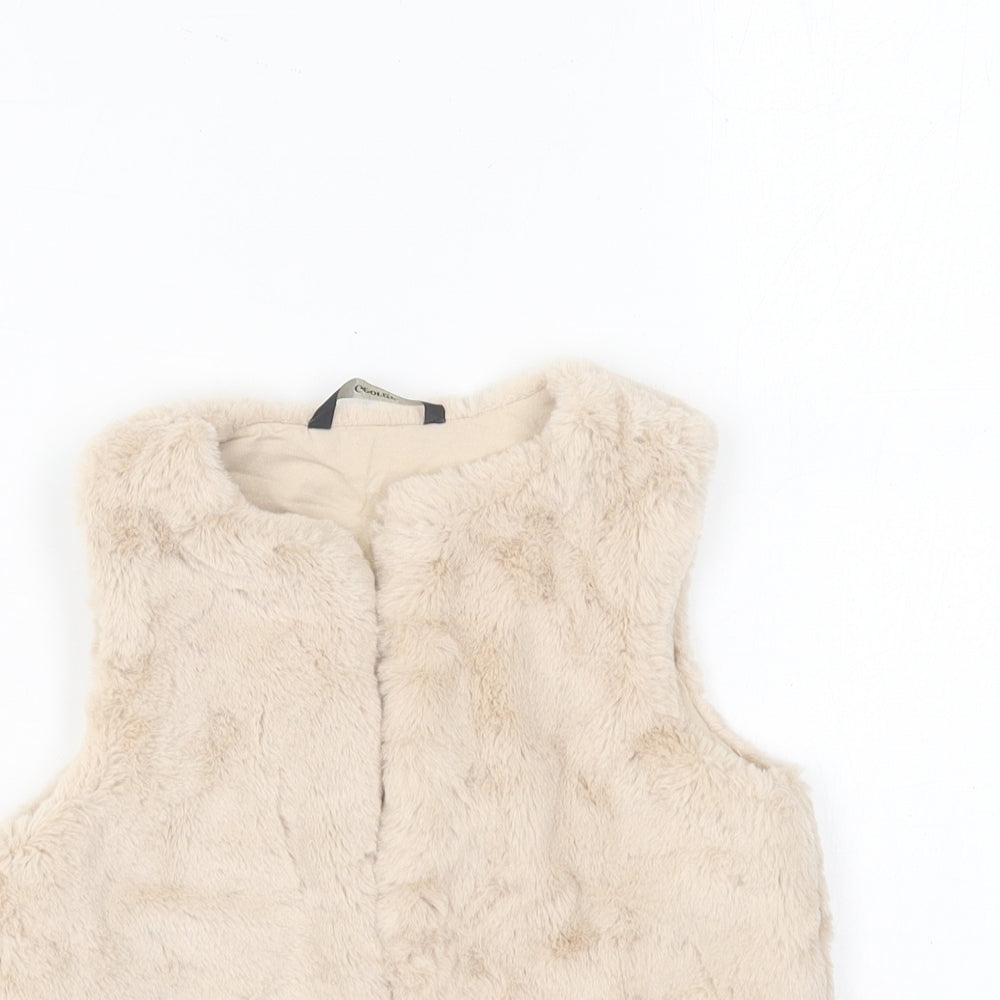 George Girls Beige Gilet Jacket Size 2-3 Years