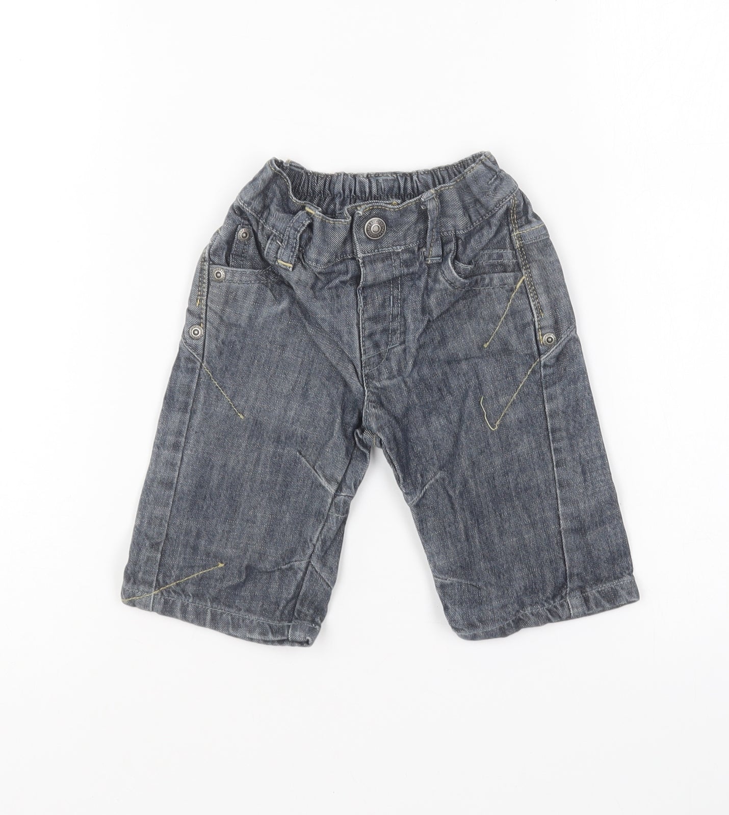 NEXT Baby Blue Cotton Capri Jeans Size 3-6 Months