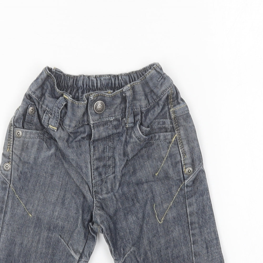 NEXT Baby Blue Cotton Capri Jeans Size 3-6 Months