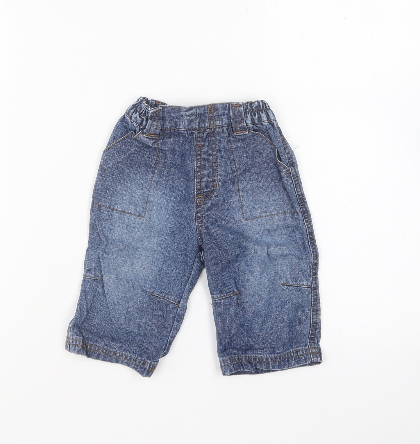 Dunnes Stores Baby Blue Cotton Capri Jeans Size 3-6 Months