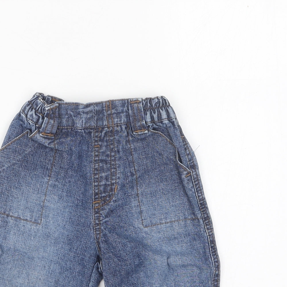 Dunnes Stores Baby Blue Cotton Capri Jeans Size 3-6 Months