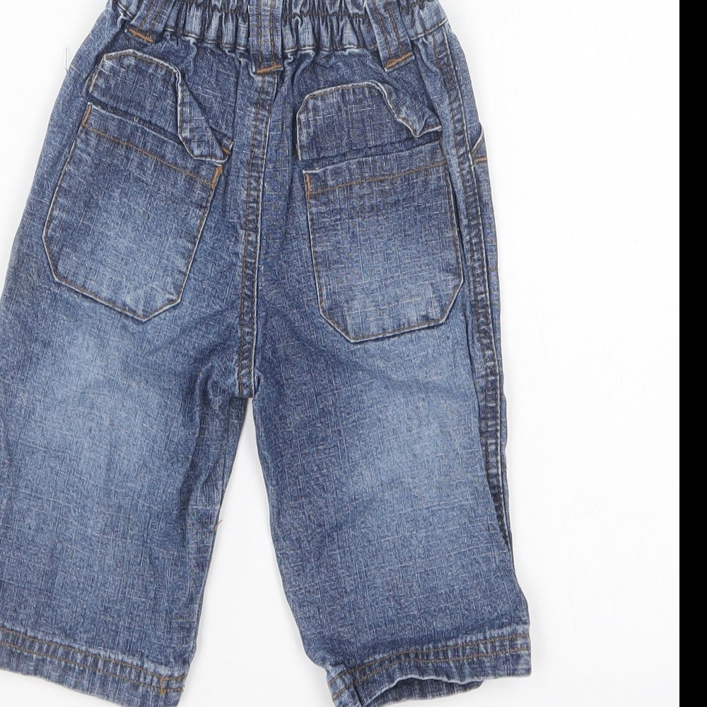 Dunnes Stores Baby Blue Cotton Capri Jeans Size 3-6 Months