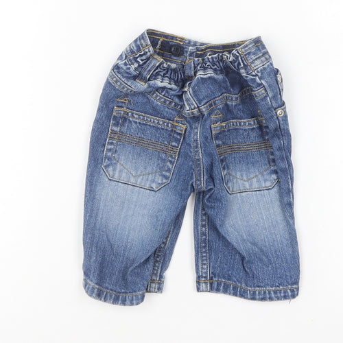 Dunnes Stores Baby Blue Cotton Capri Jeans Size 3-6 Months