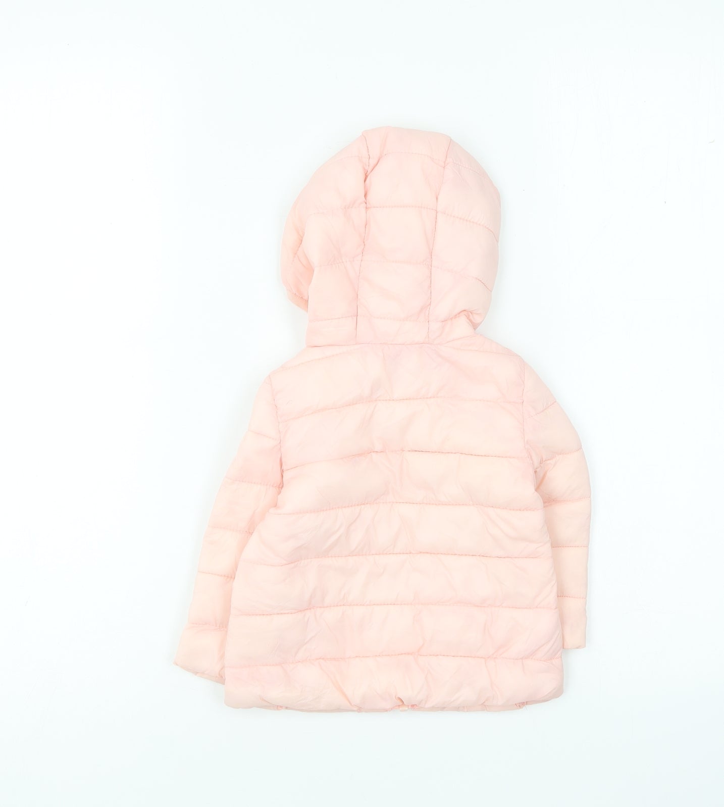 Dunnes Stores Girls Pink Puffer Jacket Coat Size 6-9 Months