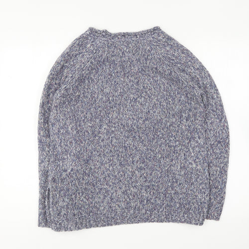 MANTARAY PRODUCTS Womens Purple Round Neck Cotton Pullover Jumper Size 12