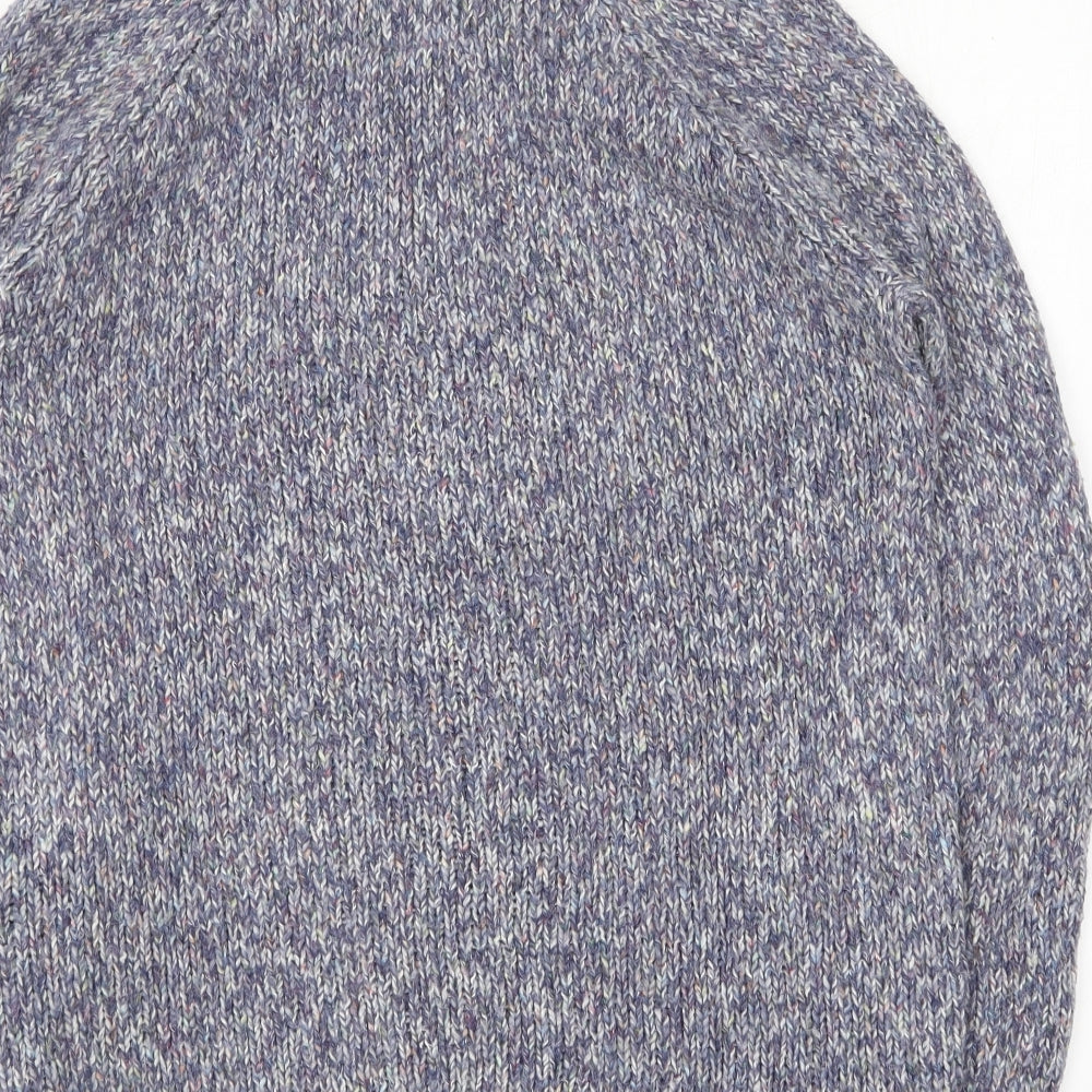 MANTARAY PRODUCTS Womens Purple Round Neck Cotton Pullover Jumper Size 12