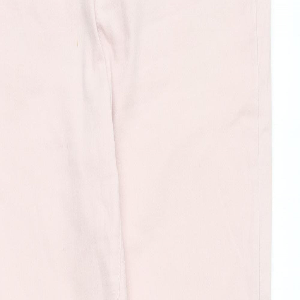 Warehouse Womens Pink Cotton Skinny Jeans Size 12 L27 in Regular