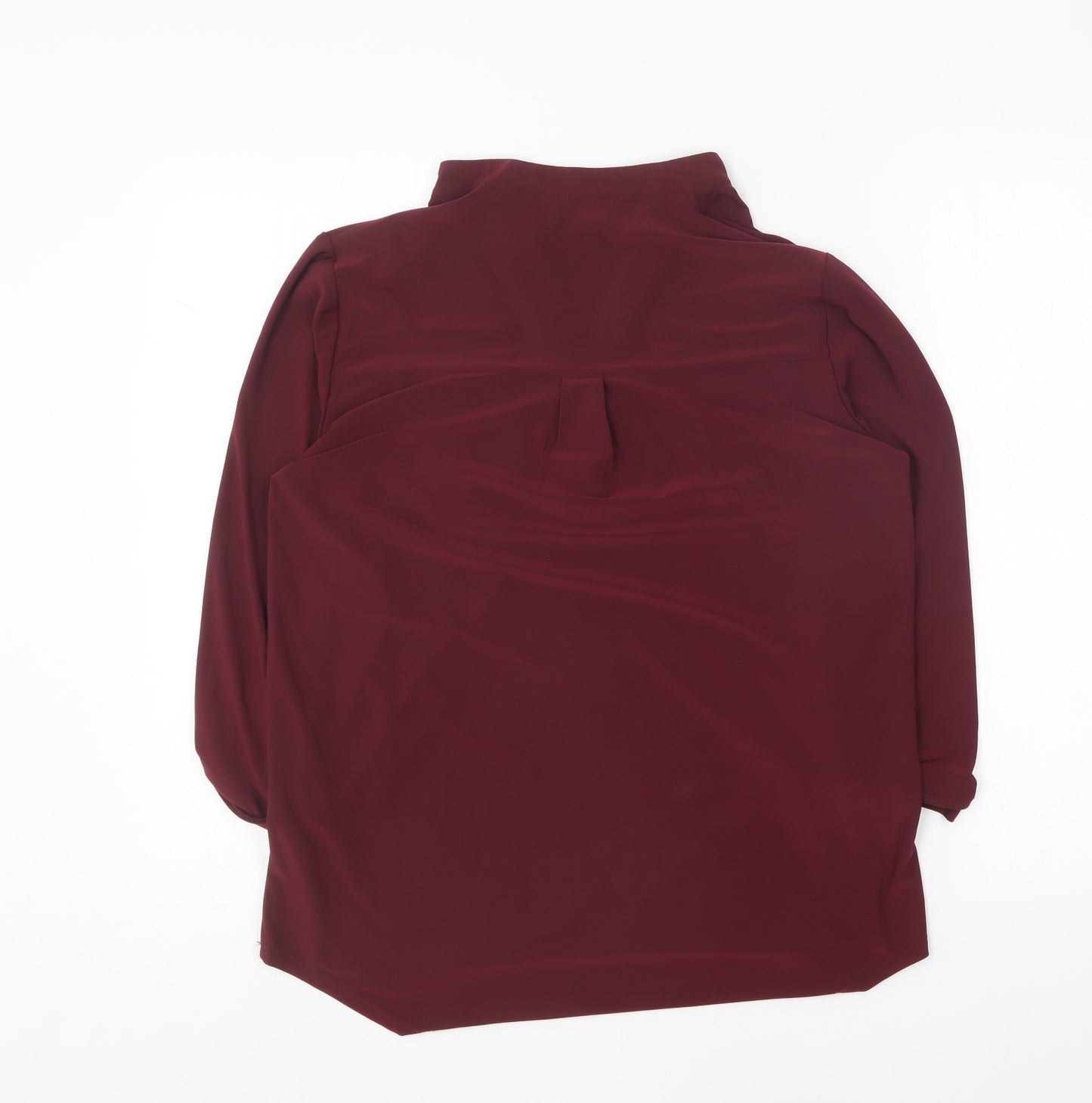Dorothy Perkins Womens Purple Polyester Basic Blouse Size 8 Collared