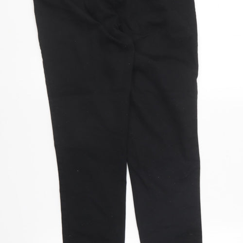 VILA Womens Black Cotton Jegging Trousers Size L L27 in Regular
