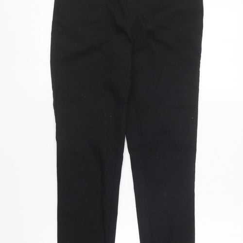 VILA Womens Black Cotton Jegging Trousers Size L L27 in Regular