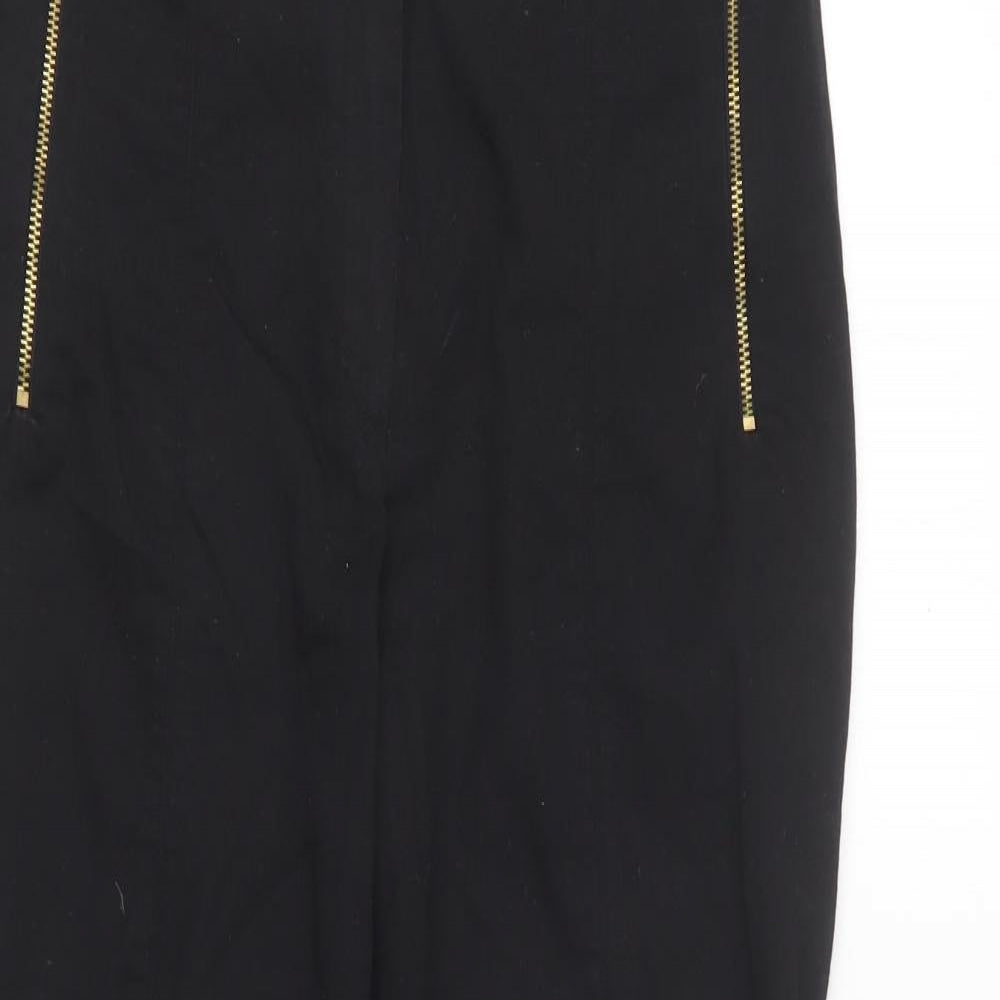 F&F Womens Black Cotton Skinny Jeans Size 10 L26 in Regular