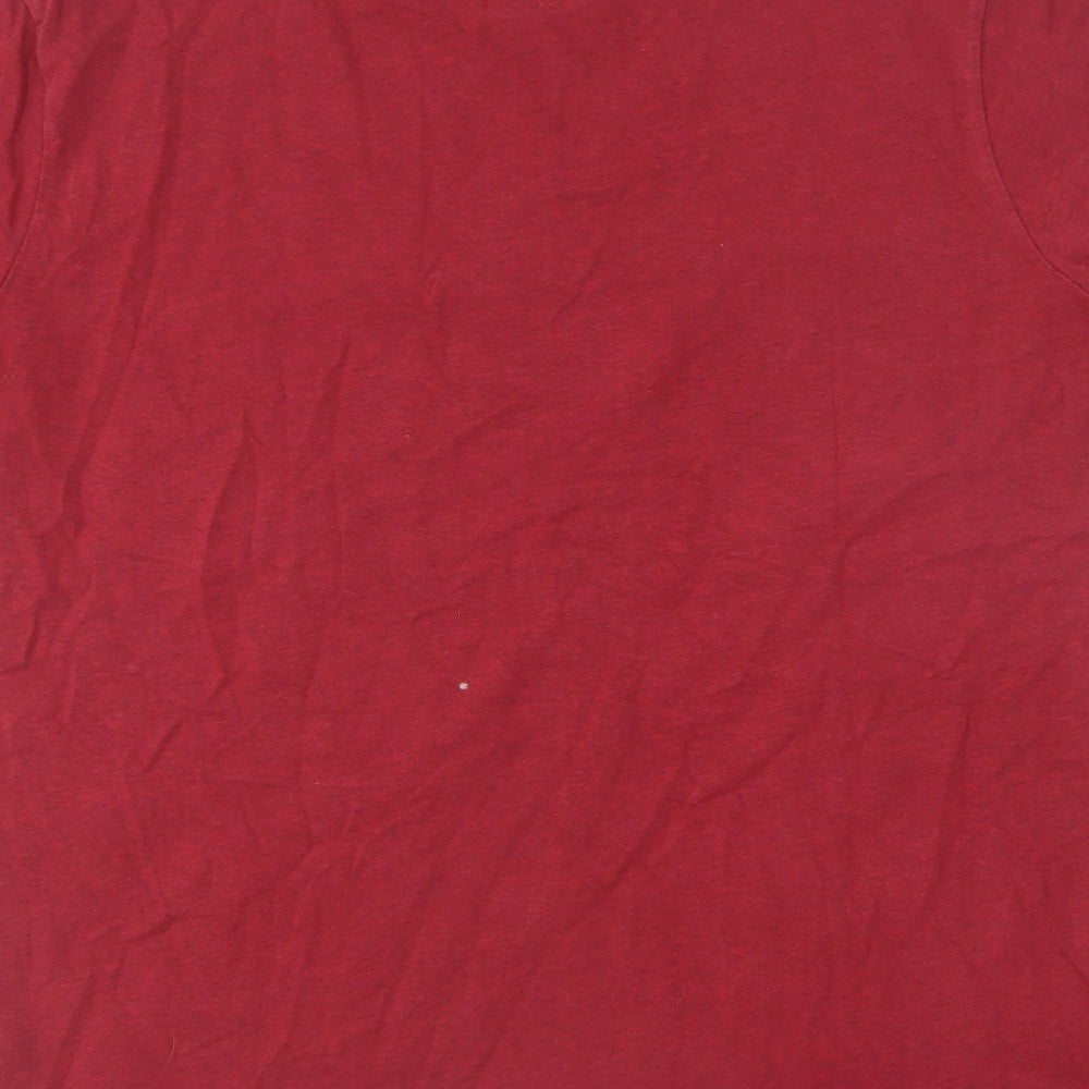 Liverpool FC Mens Red Cotton T-Shirt Size XL Round Neck - Liverpool LFC