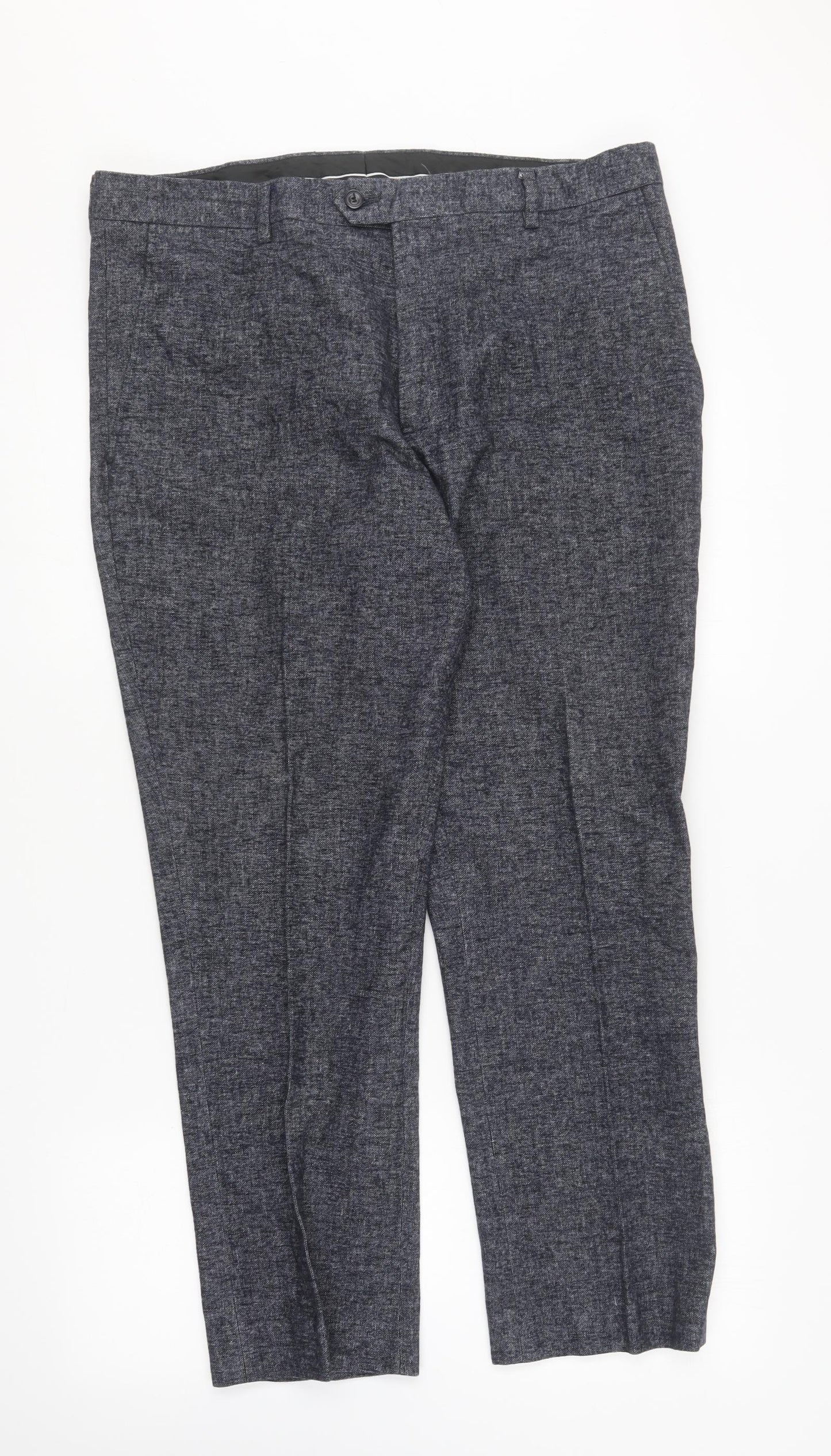 Cavani Womens Blue Polyester Trousers Size 36 in L27 in Regular