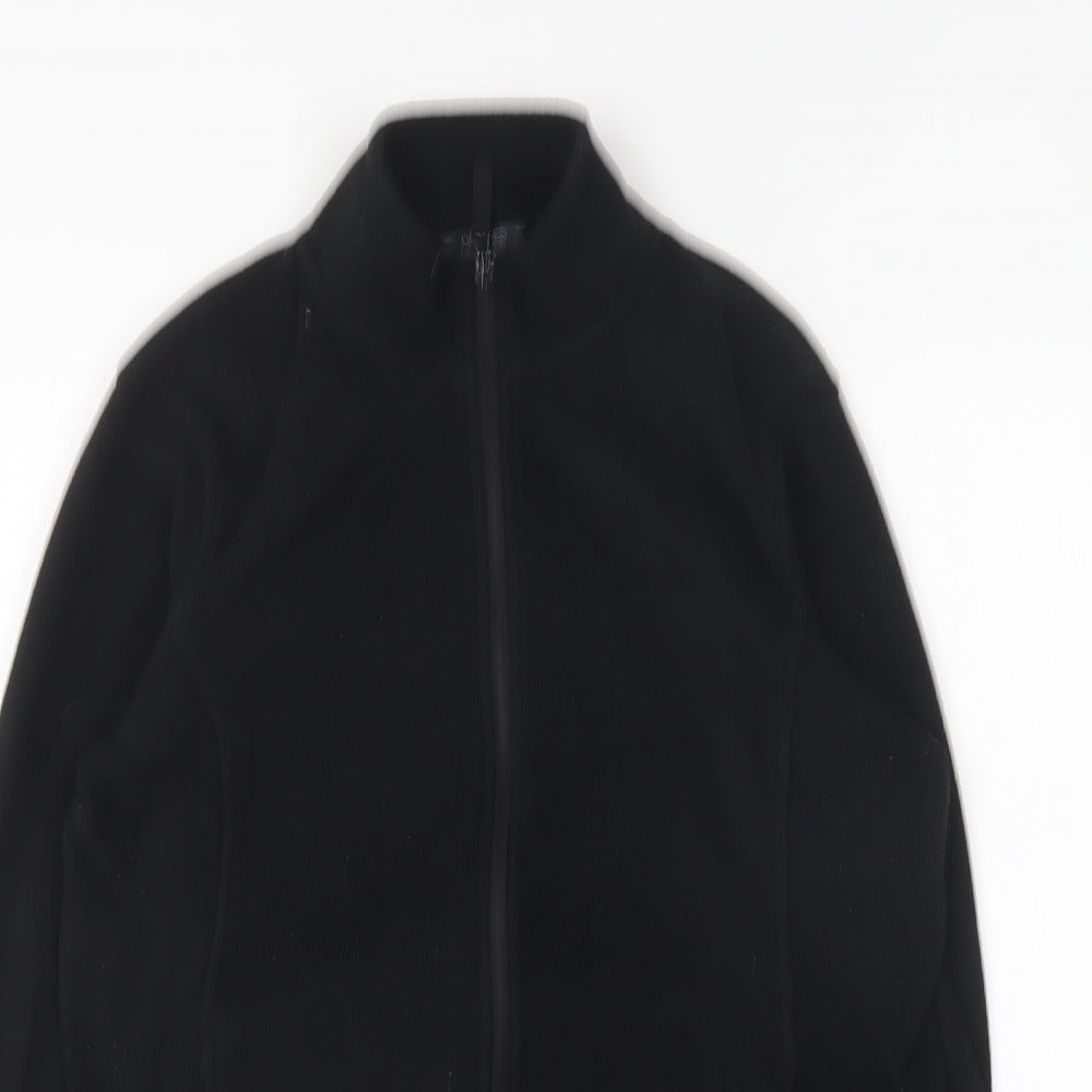 Dunnes Stores Womens Black Polyester Full Zip Sweatshirt Size L