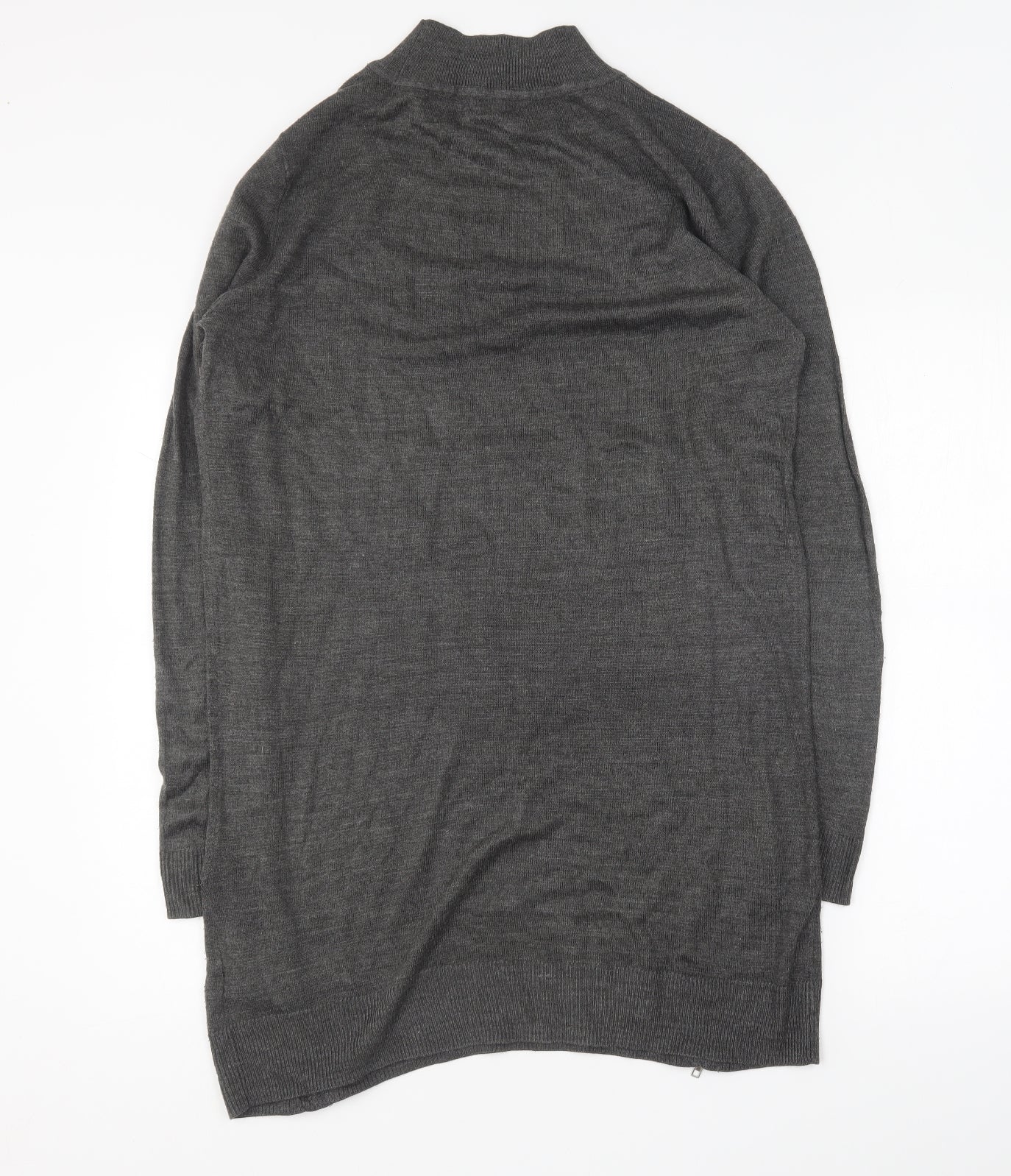 Heart & Soul Womens Grey Crew Neck Acrylic Pullover Jumper Size 12