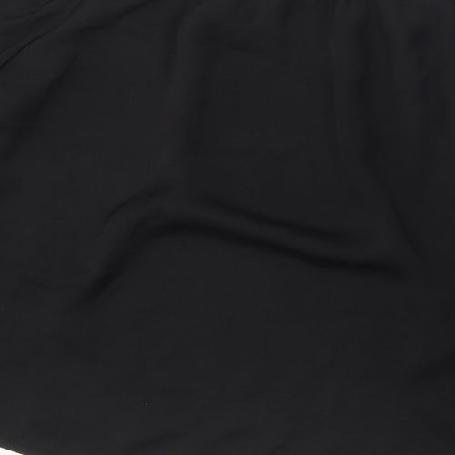 George Womens Black Polyester Basic Blouse Size 10 Off the Shoulder