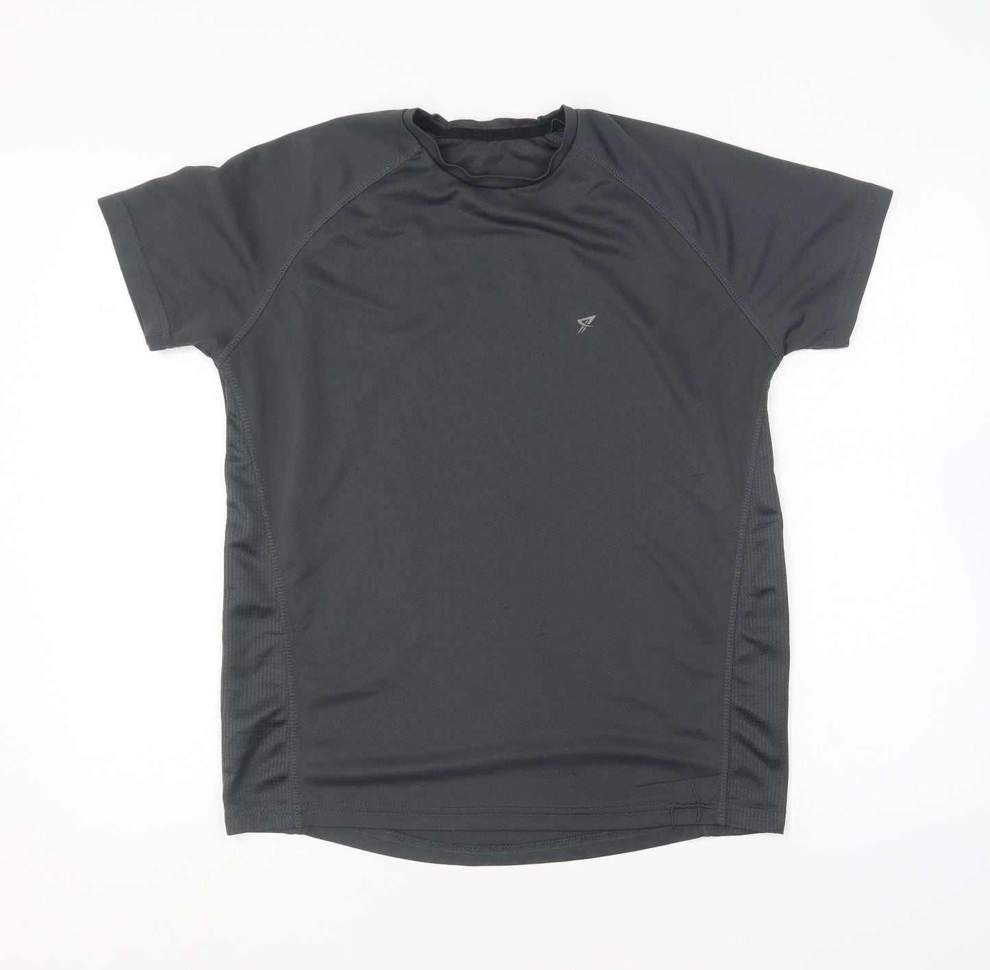 Primark Mens Grey Polyester Basic T-Shirt Size M Round Neck