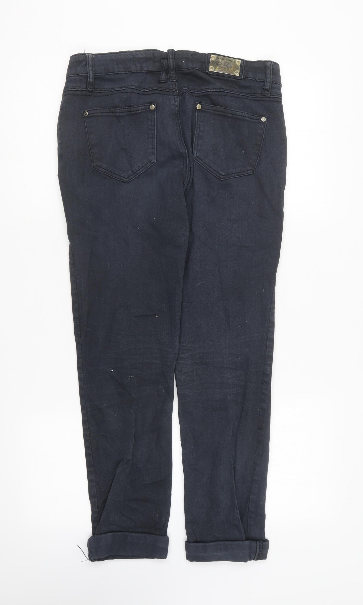 Parisian Womens Blue Cotton Skinny Jeans Size 12 L25 in Regular