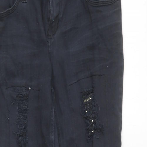 Parisian Womens Blue Cotton Skinny Jeans Size 12 L25 in Regular
