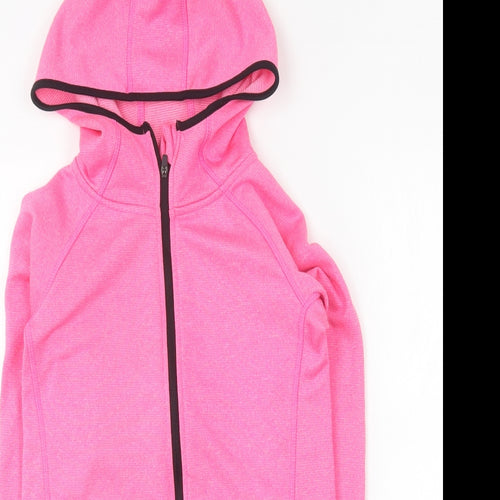 Atmosphere# Womens Pink Polyester Full Zip Hoodie Size 6