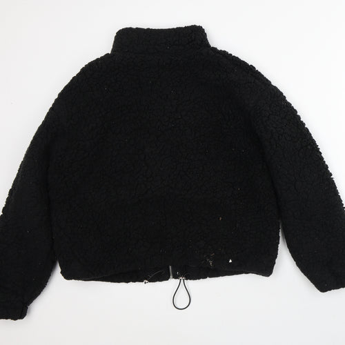 New Look Womens Black Jacket Size M - Fluffy