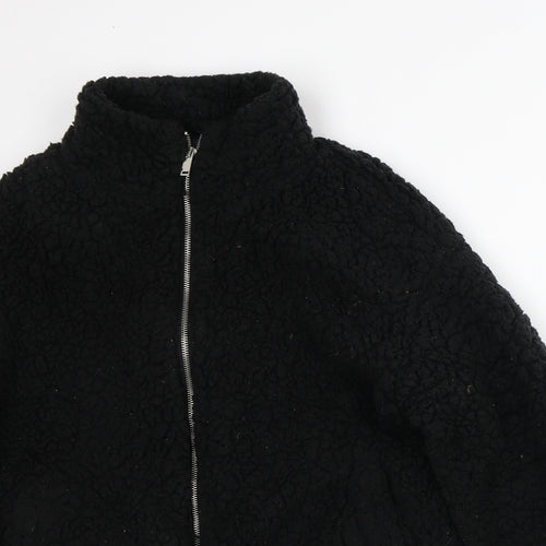 New Look Womens Black Jacket Size M - Fluffy