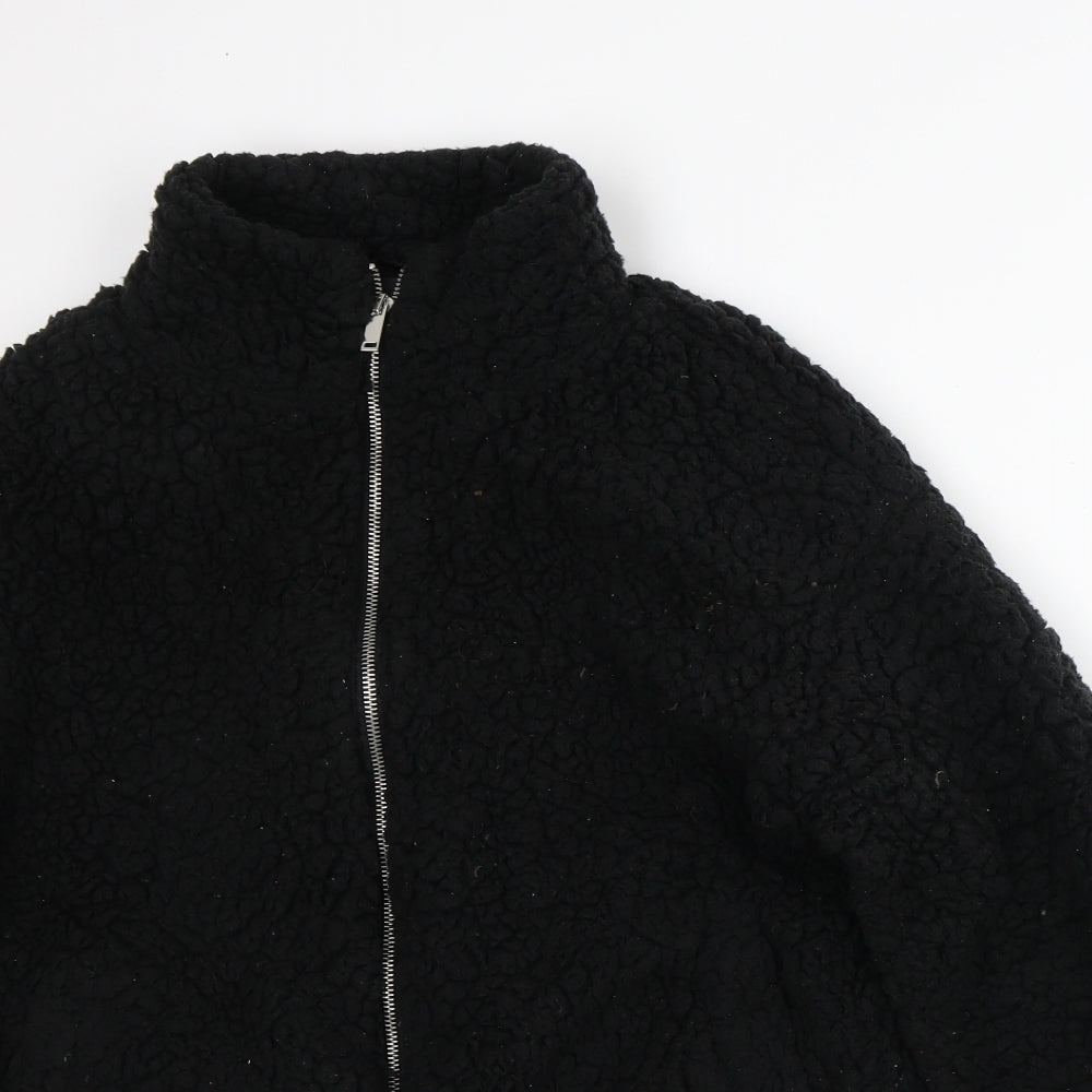New Look Womens Black Jacket Size M - Fluffy