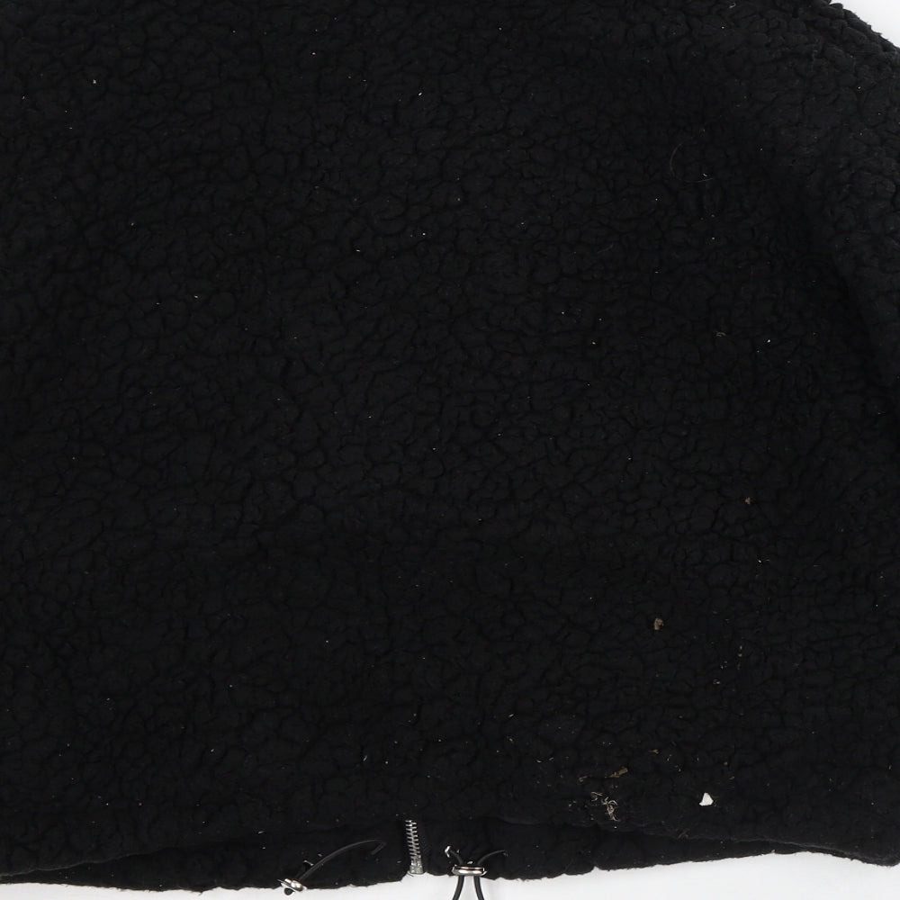 New Look Womens Black Jacket Size M - Fluffy