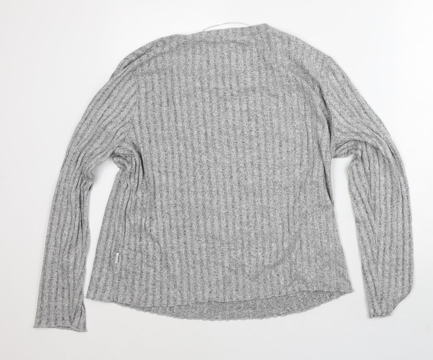 Primark Womens Grey Viscose Basic Blouse Size 18 Round Neck