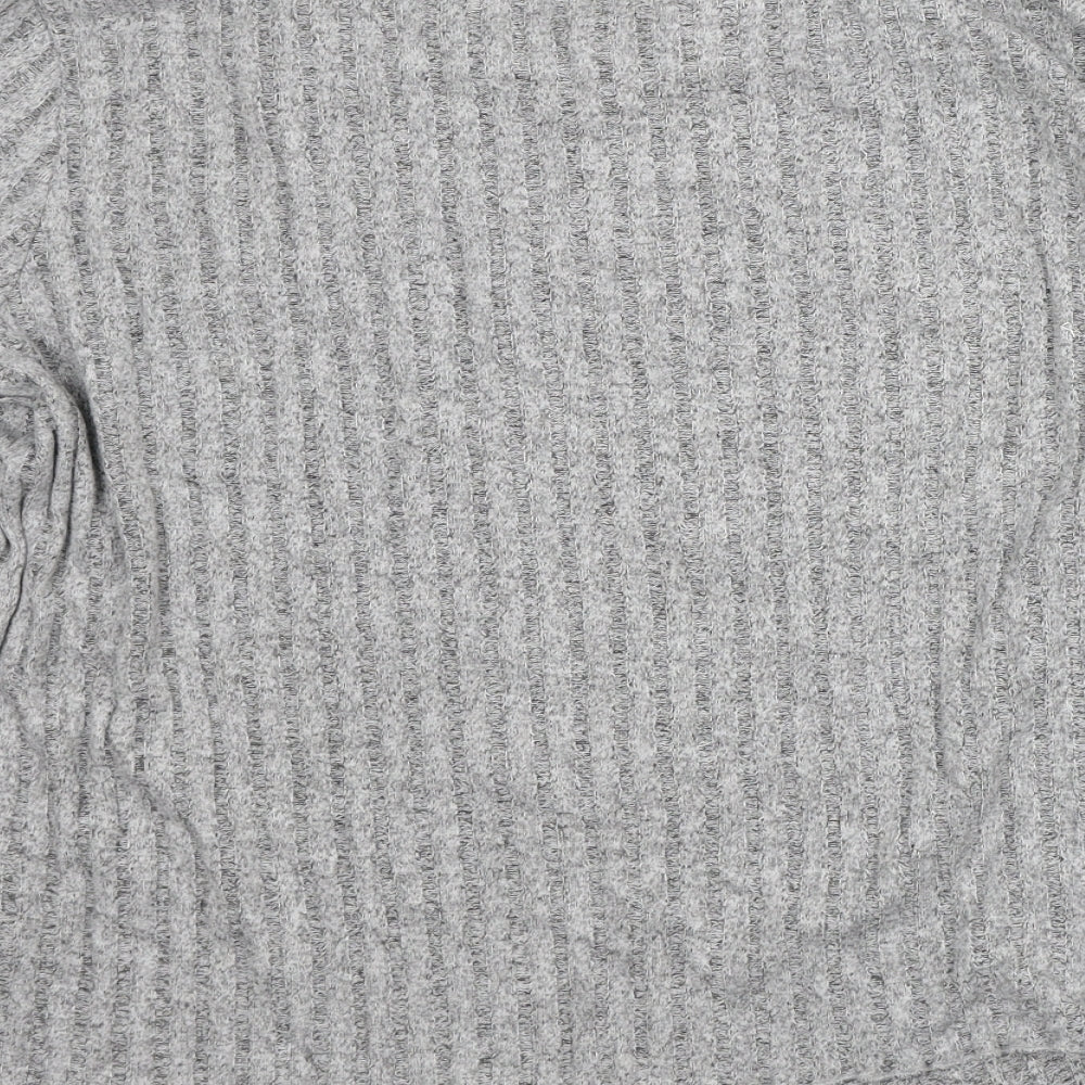 Primark Womens Grey Viscose Basic Blouse Size 18 Round Neck