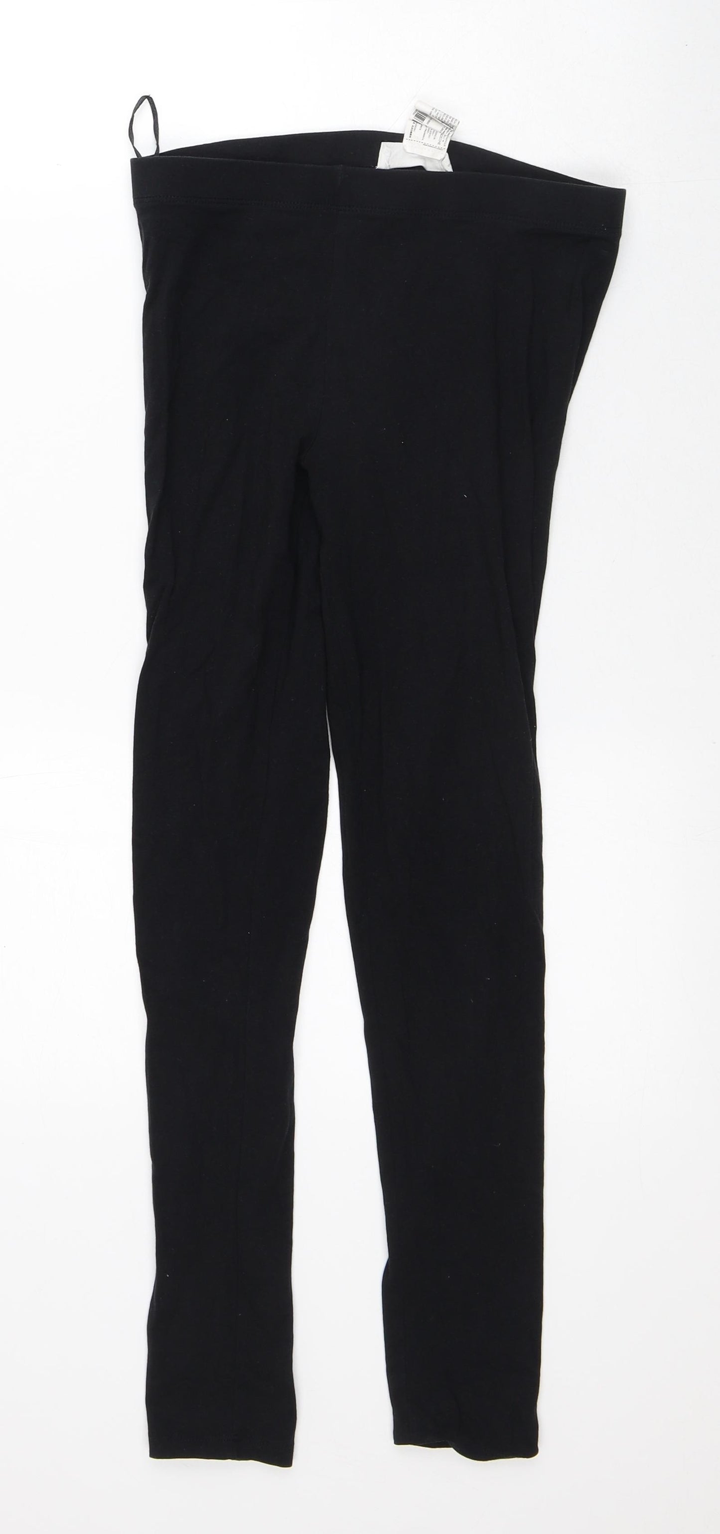 MNG Womens Black Cotton Capri Leggings Size S L27 in